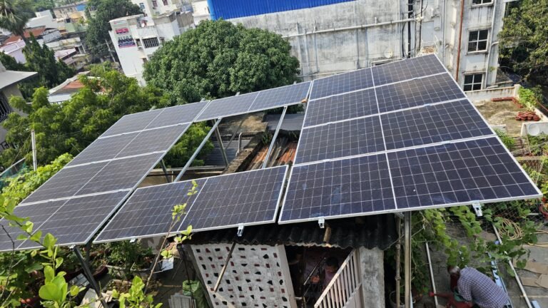 Rooftop solar panel installation in Patna by URV Fortune Pvt Ltd
